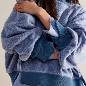 Free People NWT Cozy Camden Sweatshirt Size Small in Falling Water